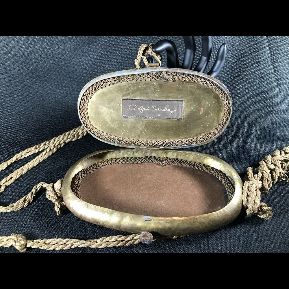 Vintage RARE Rafael Sanchez Metal Purse - Picture 5 of 7
